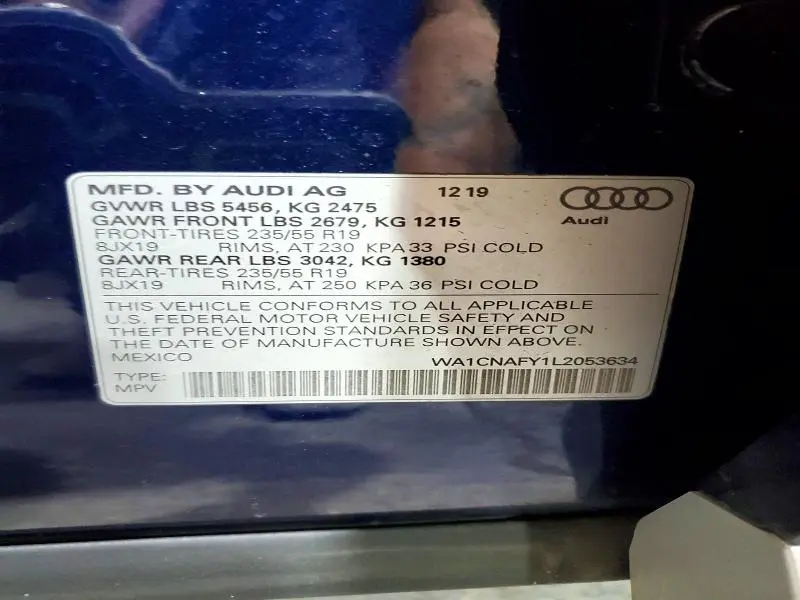 2020 AUDI Q5 PRESTIGE  