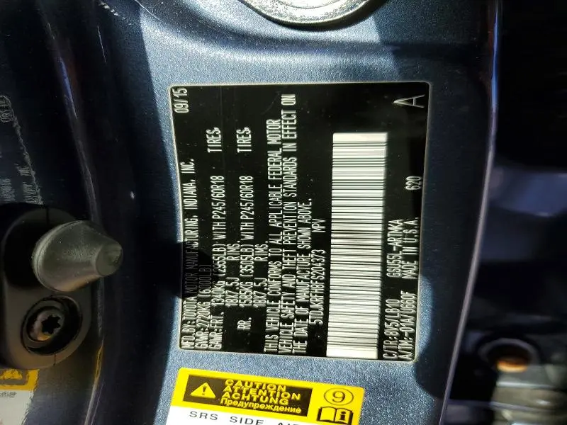 2015 TOYOTA HIGHLANDER XLE  