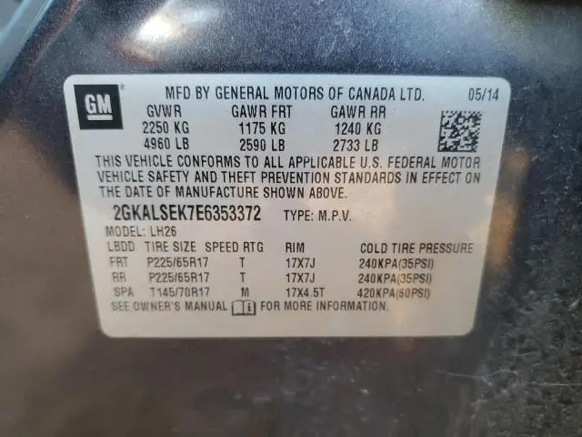 2014 GMC TERRAIN SLT  