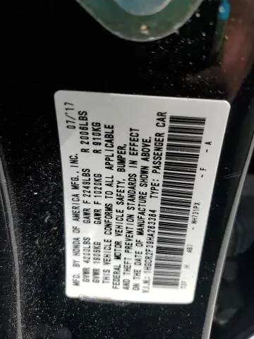 2017 HONDA ACCORD LX  