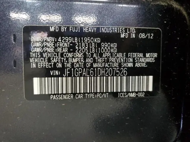 2013 SUBARU IMPREZA SPORT PREMIUM  