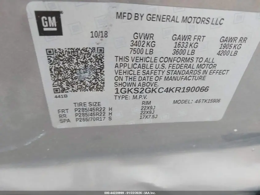 2019 GMC YUKON XL SLT