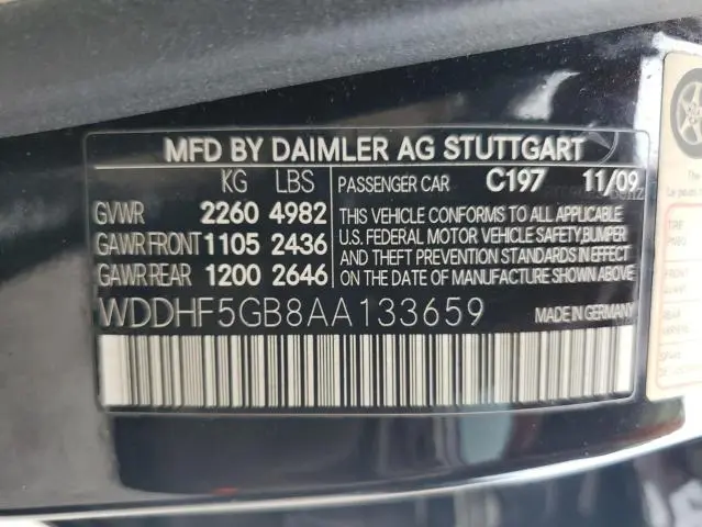 2010 MERCEDES-BENZ E 350  