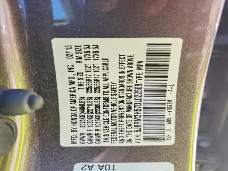 2013 HONDA CR-V EX  