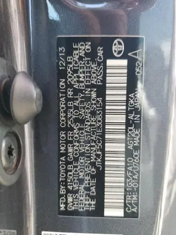 2014 TOYOTA SCION TC   