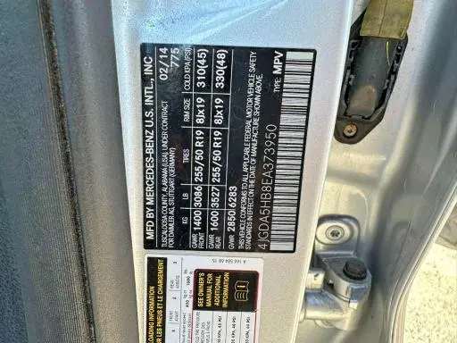 2014 MERCEDES-BENZ ML 350 4MATIC  