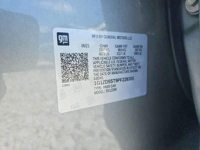 2023 CHEVROLET MALIBU LT  