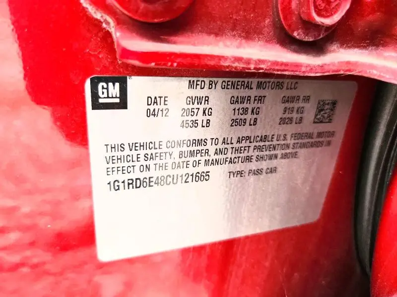 2012 CHEVROLET VOLT   