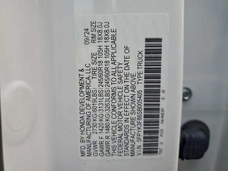 2025 HONDA RIDGELINE BLACK EDITION  