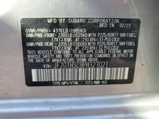2023 SUBARU CROSSTREK SPORT  