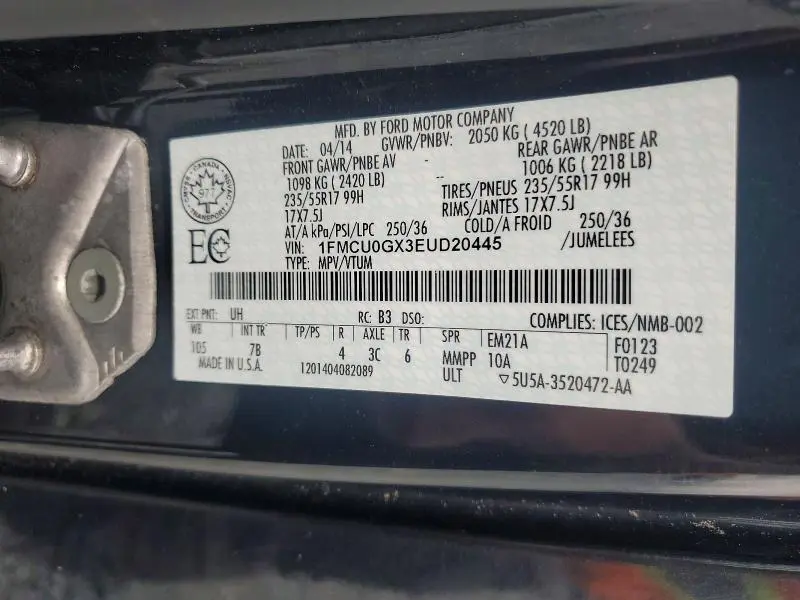 2014 FORD ESCAPE SE  