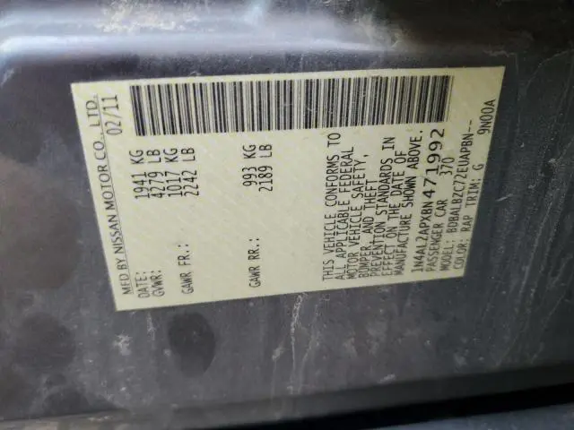 2011 NISSAN ALTIMA BASE  