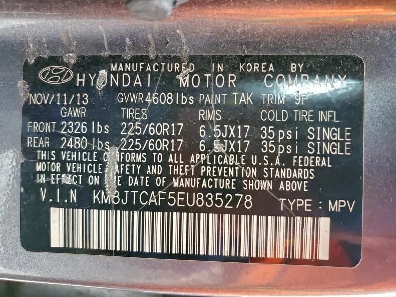 2014 HYUNDAI TUCSON GLS  