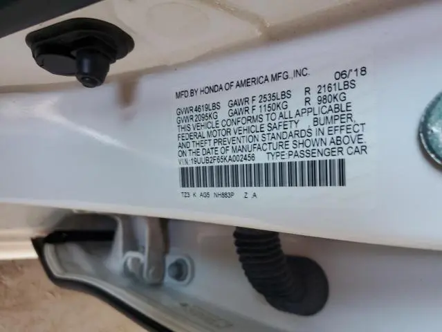 2019 ACURA TLX TECHNOLOGY  