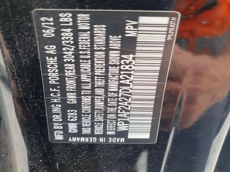 2013 PORSCHE CAYENNE   