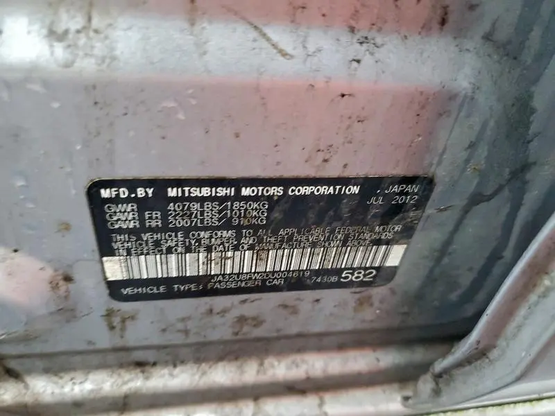 2013 MITSUBISHI LANCER GT  