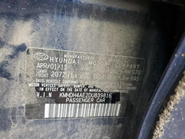 2013 HYUNDAI ELANTRA GLS  