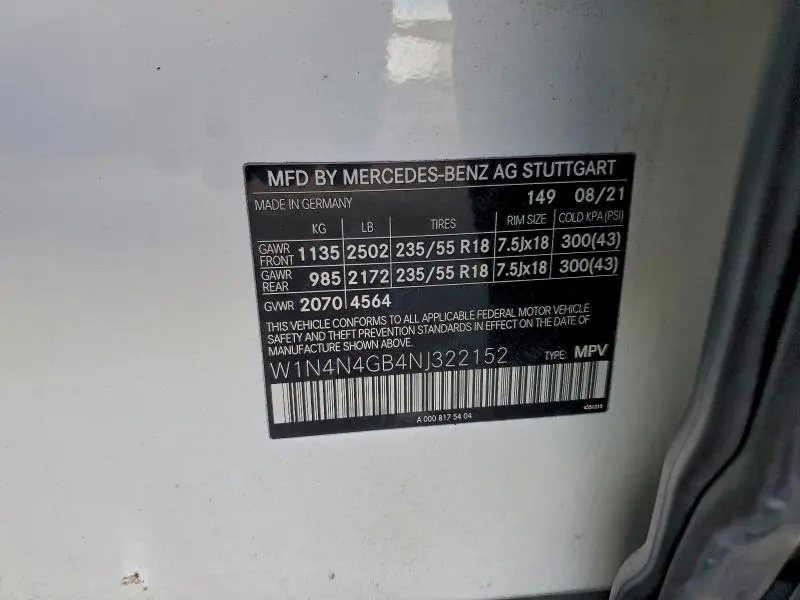 2022 MERCEDES-BENZ GLA 250  