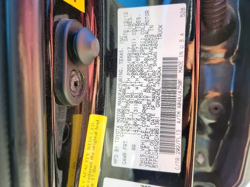 2013 TOYOTA TACOMA V6  