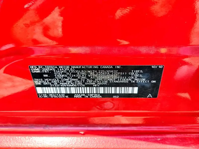 2011 TOYOTA RAV4 BASE  
