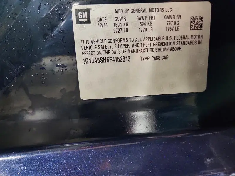 2015 CHEVROLET SONIC LS  