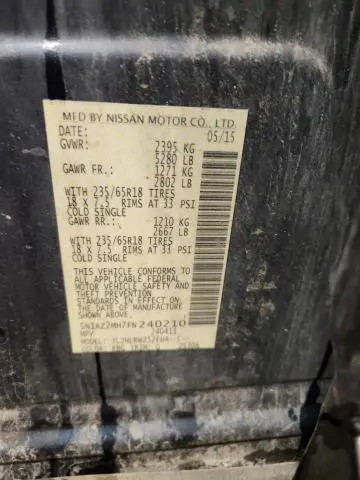 2015 NISSAN MURANO S  