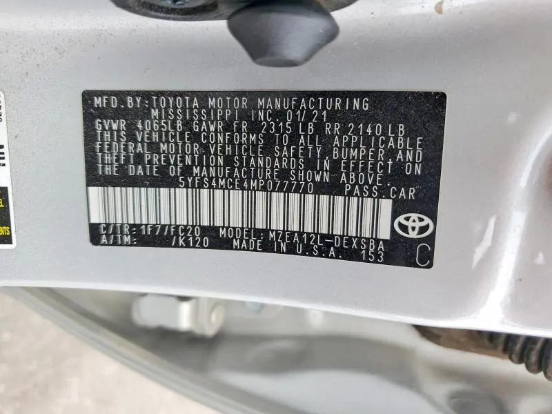 2021 TOYOTA COROLLA SE NIGHTSHADE EDITION  