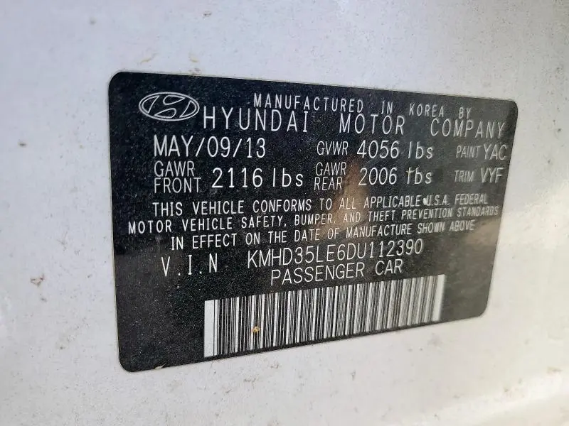 2013 HYUNDAI ELANTRA GT   