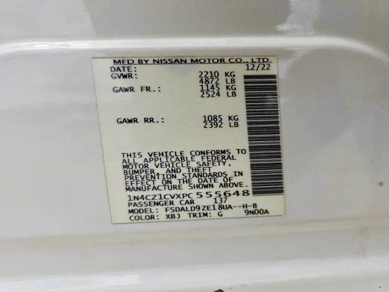 2023 NISSAN LEAF SV PLUS  