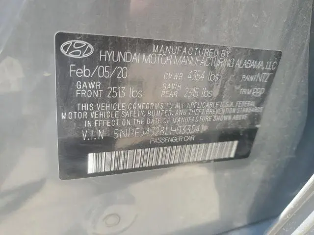 2020 HYUNDAI SONATA SEL PLUS  