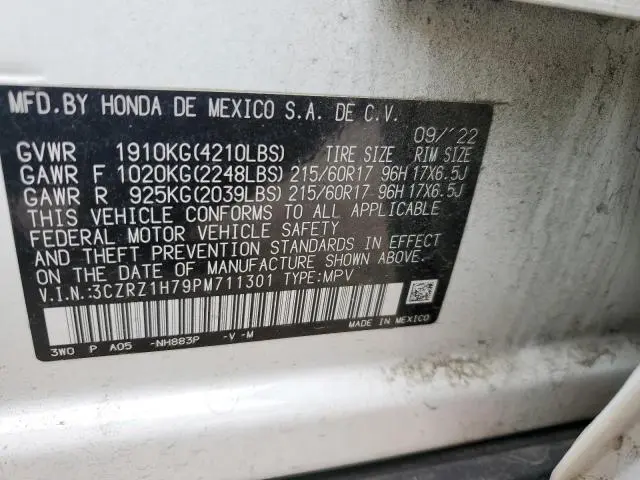 2023 HONDA HR-V EXL  