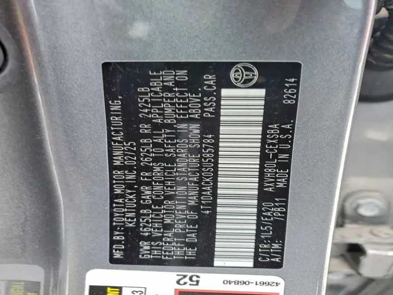 2025 TOYOTA CAMRY XSE  