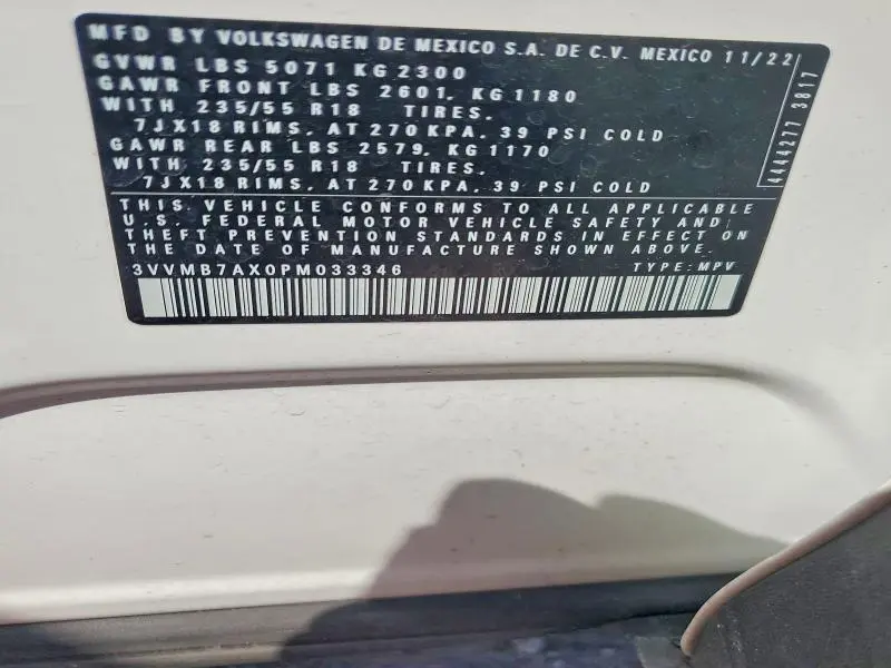 2023 VOLKSWAGEN TIGUAN SE  