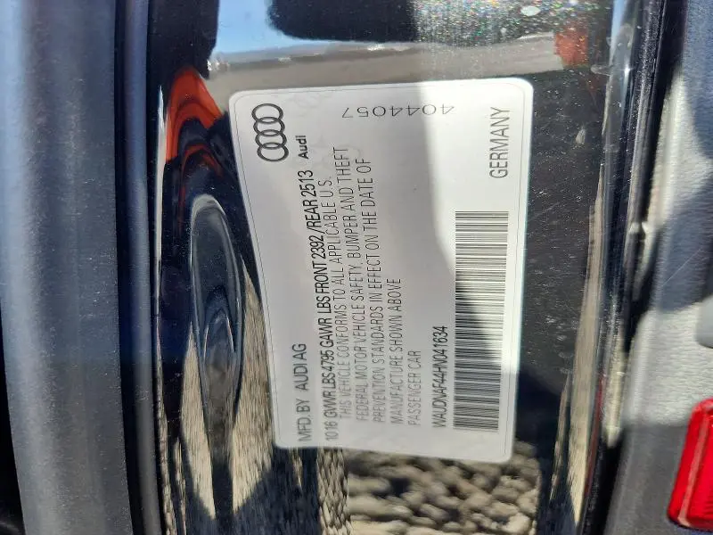 2017 AUDI A4 PREMIUM  