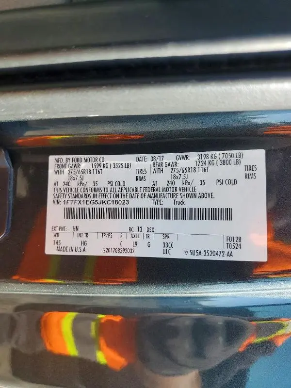 2018 FORD F150 SUPER CAB  