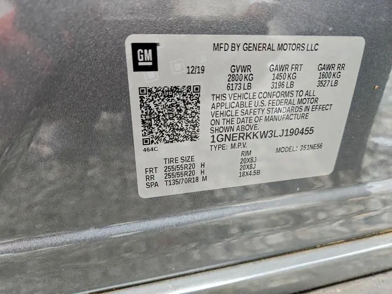 2020 CHEVROLET TRAVERSE PREMIER  