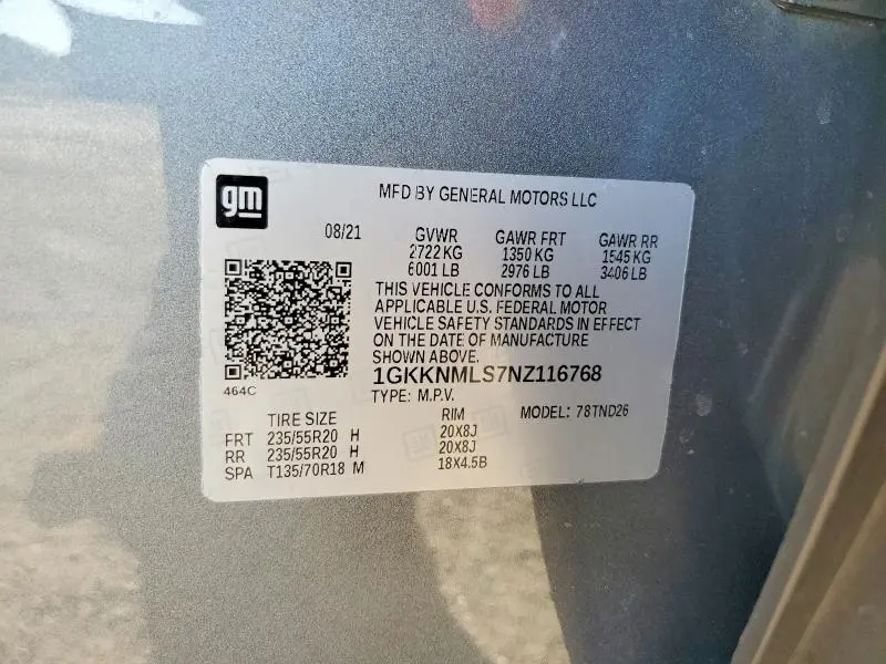 2022 GMC ACADIA SLT  