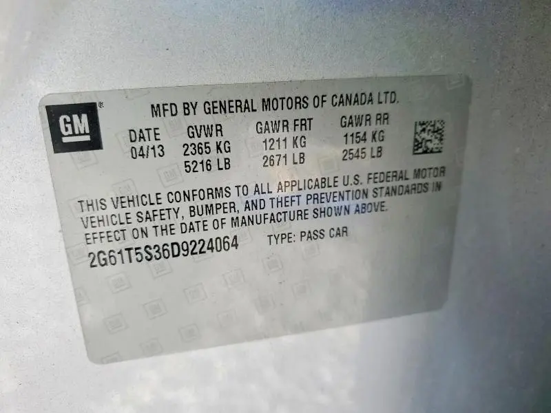 2013 CADILLAC XTS PREMIUM COLLECTION  