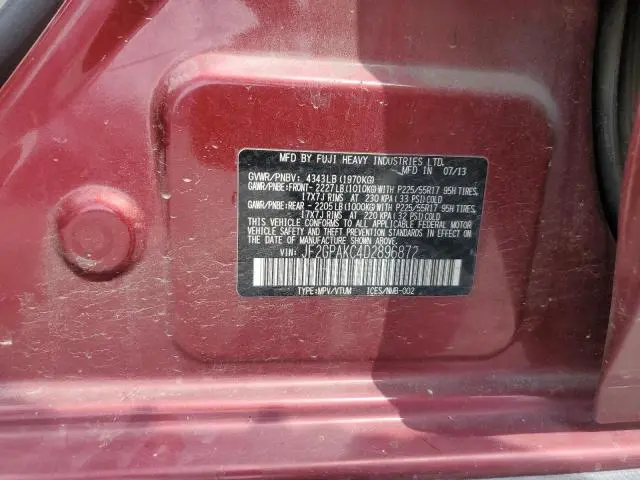 2013 SUBARU XV CROSSTREK 2.0 LIMITED  