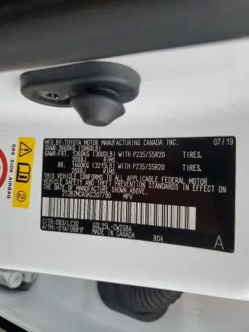 2019 LEXUS RX 350 BASE  