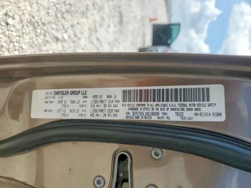 2010 DODGE RAM 2500   