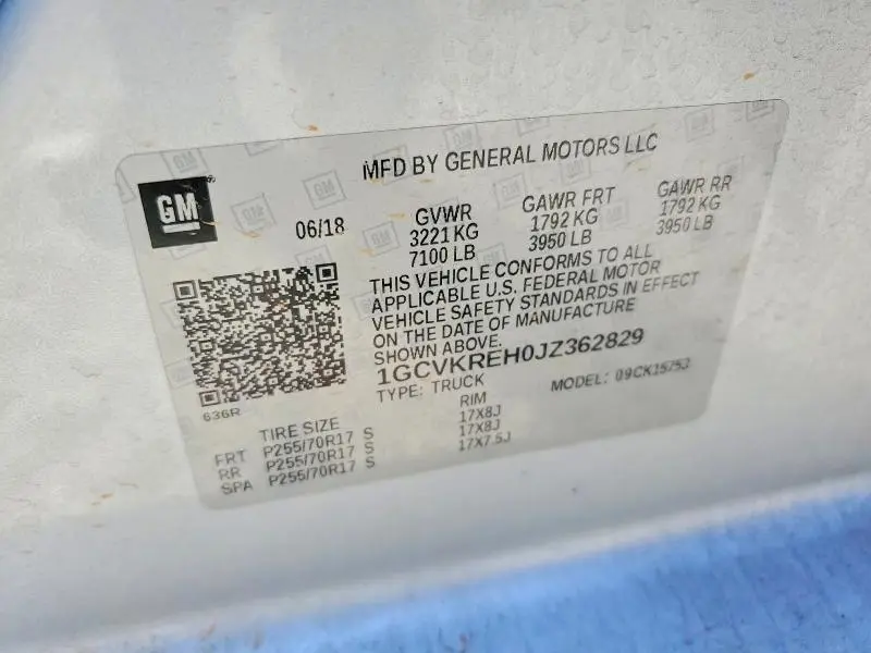 2018 CHEVROLET SILVERADO K1500 LT  