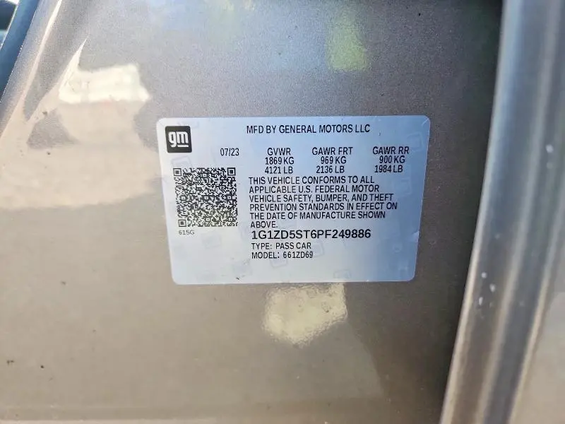 2023 CHEVROLET MALIBU LT  