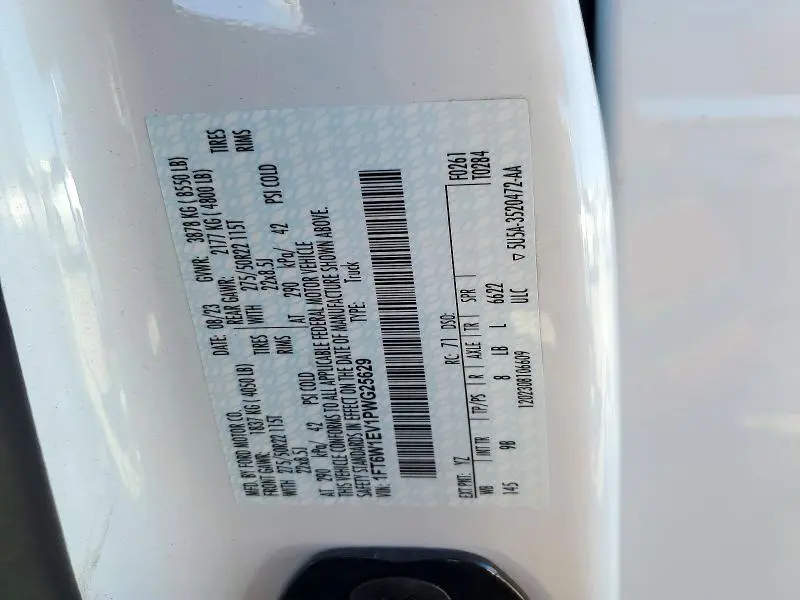 2023 FORD F150 LIGHTNING PRO  