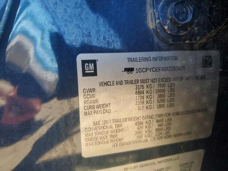 2021 CHEVROLET SILVERADO K1500 TRAIL BOSS CUSTOM  