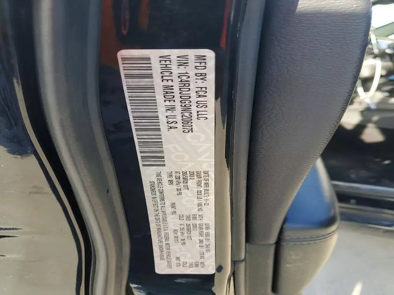 2022 DODGE DURANGO GT  