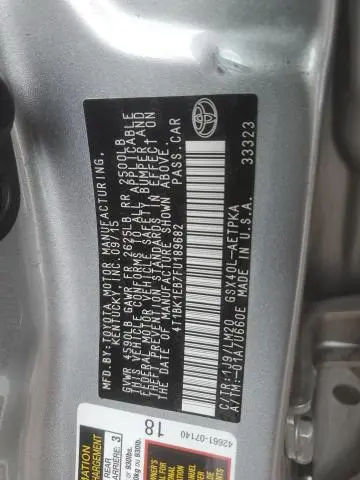2015 TOYOTA AVALON XLE  