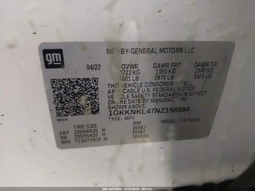 2022 GMC ACADIA FWD SLE