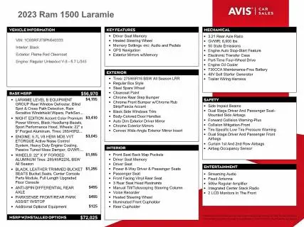 2023 RAM 1500 LARAMIE  