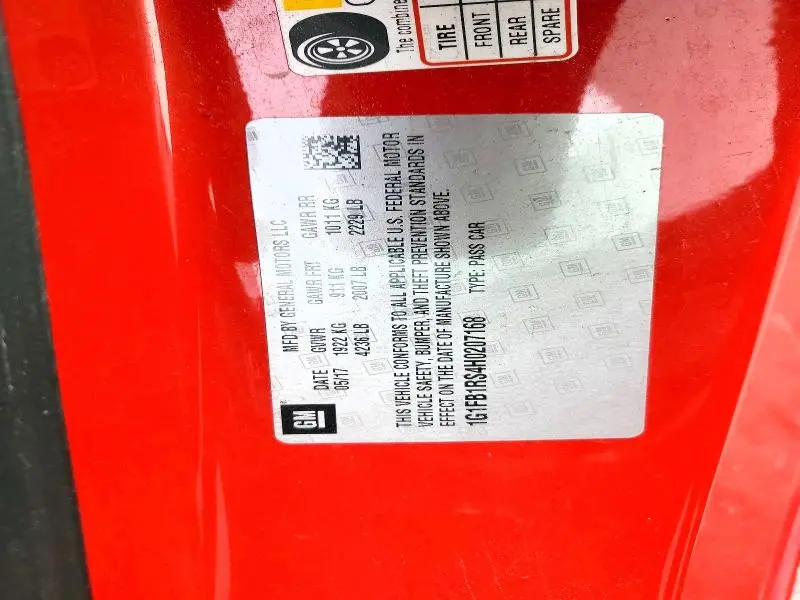 2017 CHEVROLET CAMARO LT  